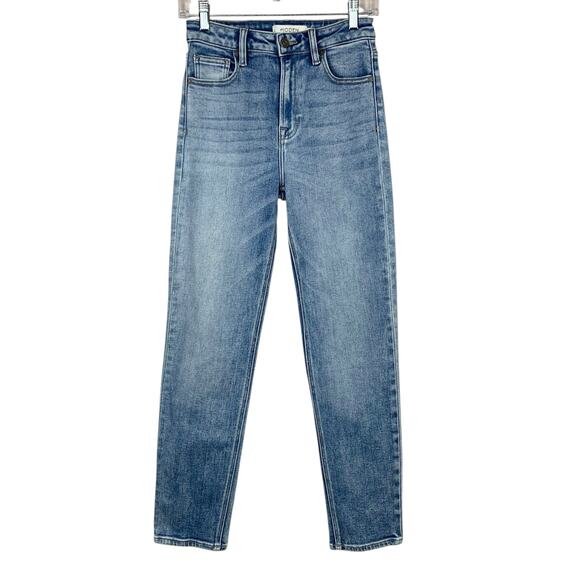 Hidden Jeans High Rise Straight Jeans Blue Denim Women's 25 x 29.5 - Picture 1 of 8